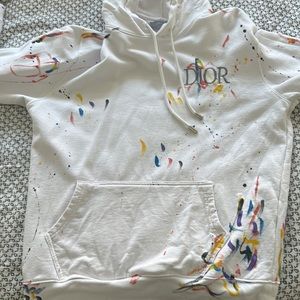 Dior | Shirts | 22 Dior Paint Splatter Hoodie | Poshmark